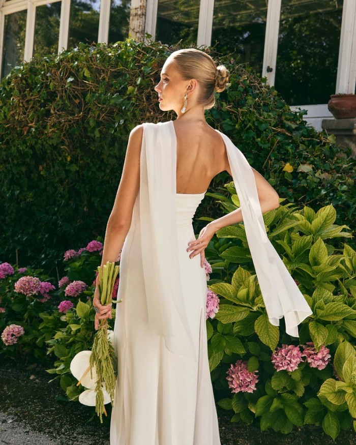 ✨ Ribbon Off-Shoulder Sleeveless Pleated Chiffon Maxi Dress ✨