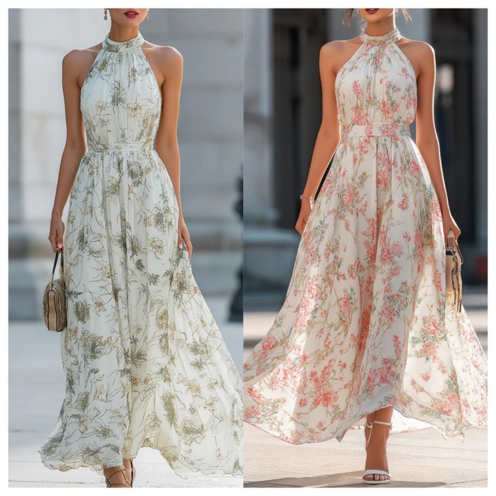 ✨Off Shoulder Floral Print Sleeveless Maxi Dress🌷