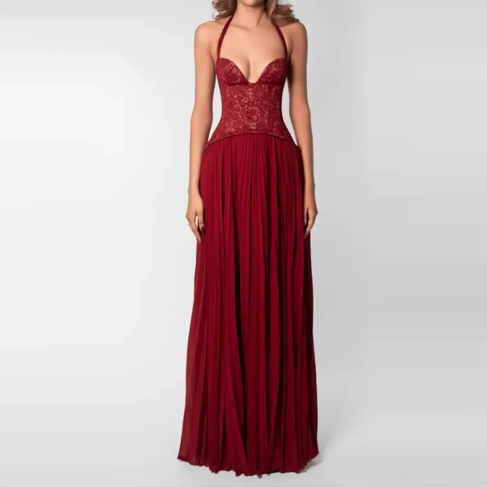 ✨Evening & Daily Off Shoulder Embroidered Patchwork Sling Dress🌙