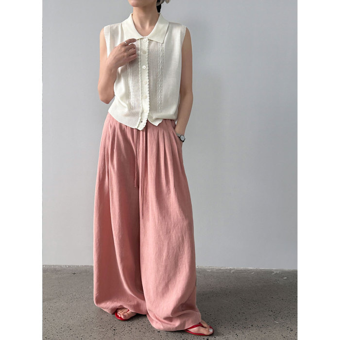 ✨Street & Daily Vintage Turn Down Collar Sleeveless Knit Top🖤