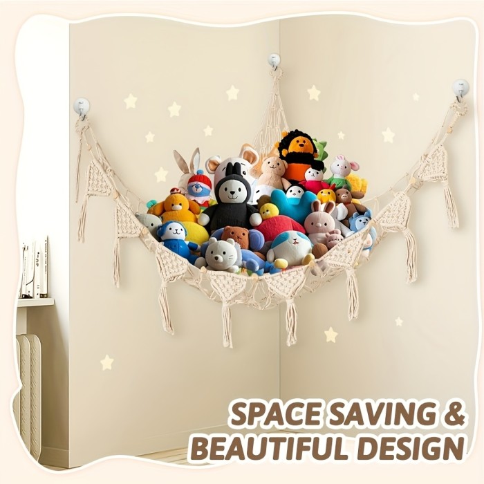 1pc Oversized Mesh Hammock for Plush Toys | Suitable for Various Sizes, Non- Polyester Fabric