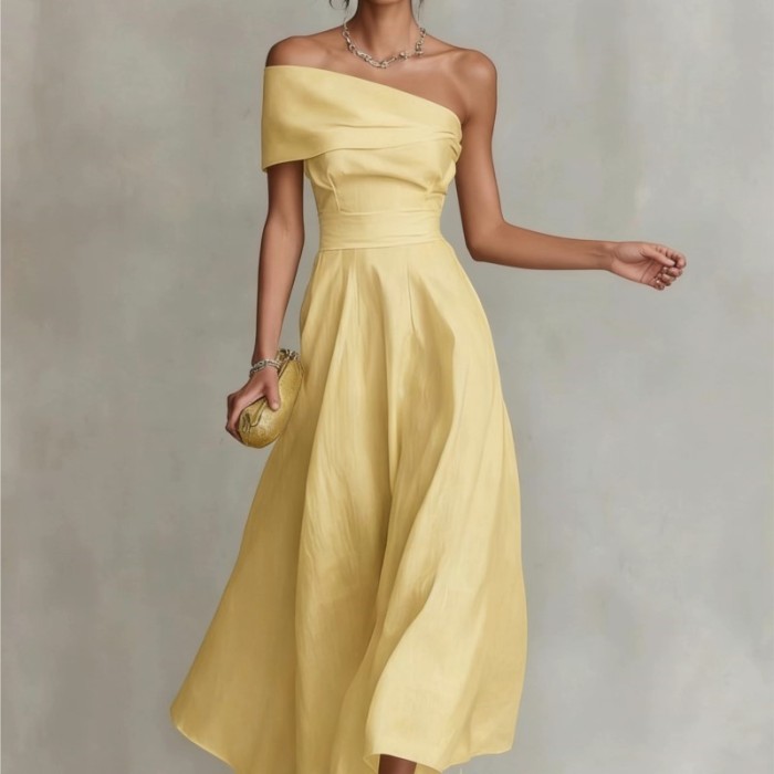 ✨Daily & Dating Waist Cinched Open Back Solid Color Sleeveless Dress💐