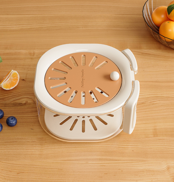 ✨Kitchen & Outdoor 2-in-1 Double Layer Drain Basket🥬