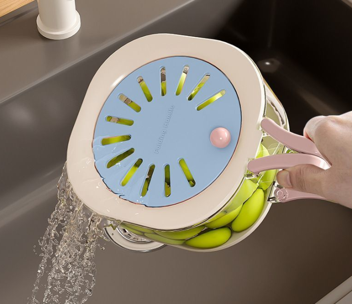 ✨Kitchen & Outdoor 2-in-1 Double Layer Drain Basket🥬