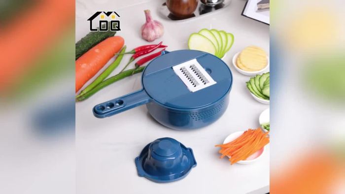 12in 1 Multi-Functional Vegetable Chopper Carrots Potatoes Manually Cut Shred Slicer Radish Grater Kitchen Tools Vegetable Cutter