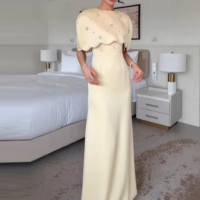 ✨Bridesmaid & Evening Yellow Sequins High Waist Long Dress💛