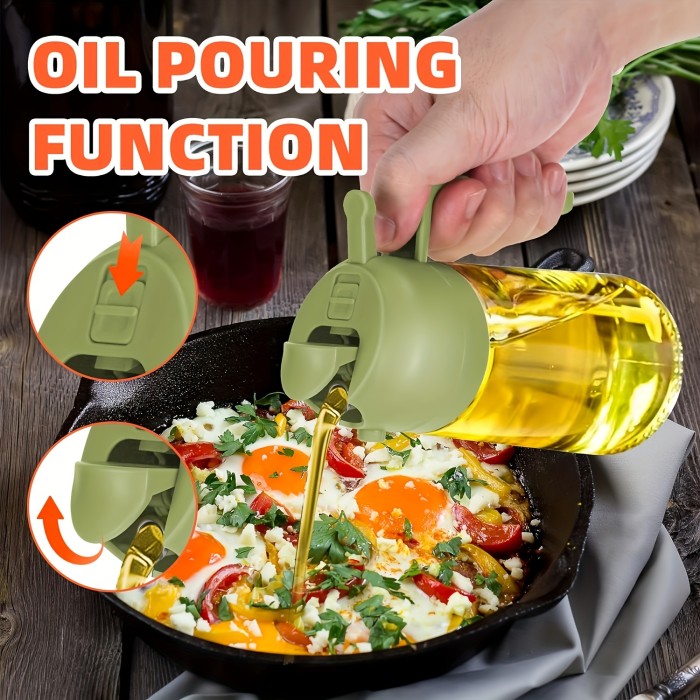✨Kitchen & Cooking 2-in-1 Portable Oil Spray & Pour Bottle🥗