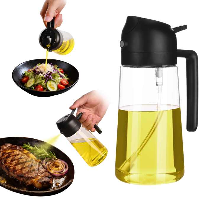 ✨Kitchen & Cooking 2-in-1 Portable Oil Spray & Pour Bottle🥗