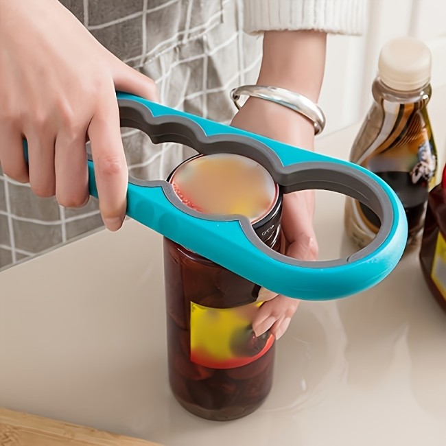 ✨Home & Kitchen 4-in-1 Anti-Slip Can Opener🔵