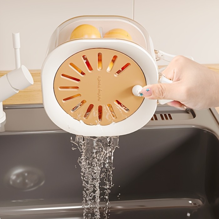 ✨Kitchen & Outdoor 2-in-1 Double Layer Drain Basket🥬