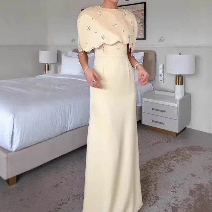 ✨Bridesmaid & Evening Yellow Sequins High Waist Long Dress💛