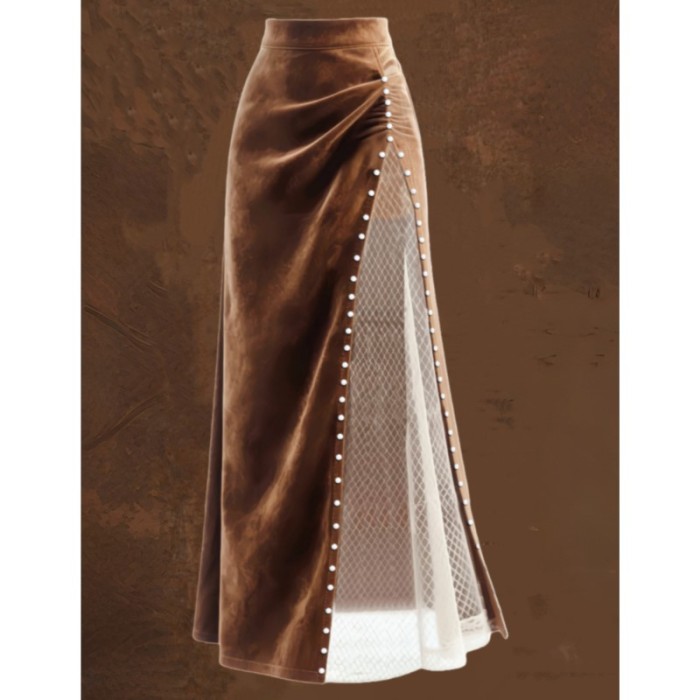 ✨Daily & Dating Vintage Suede High Waist Slim Skirt🖤