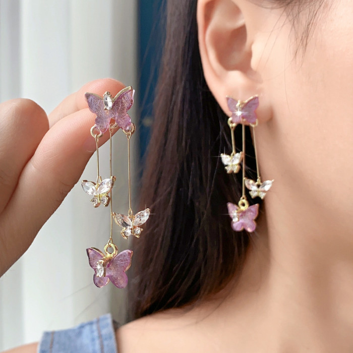 ✨Daily & Party Exquisite Purple Butterfly Stud Earrings🦋