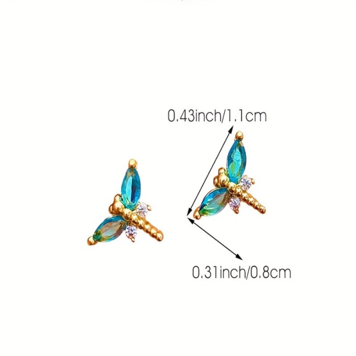 ✨Gathering & Holiday Dragonfly Zircon Earrings🦋