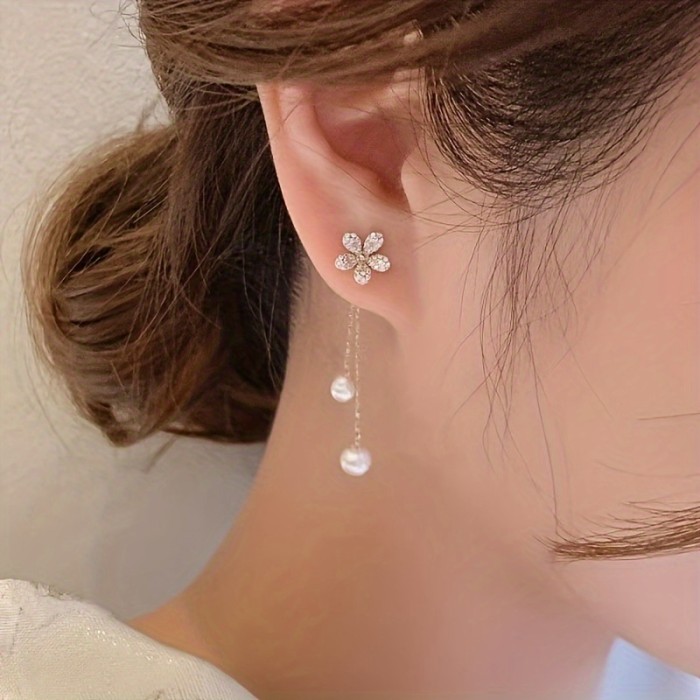 ✨Daily & Party Pearl Tassel Flower Earrings🌷