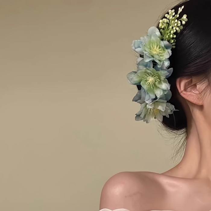 🌸Countryside 3D Pink Floral Side Hair Clip | Daily & Dating Accessory