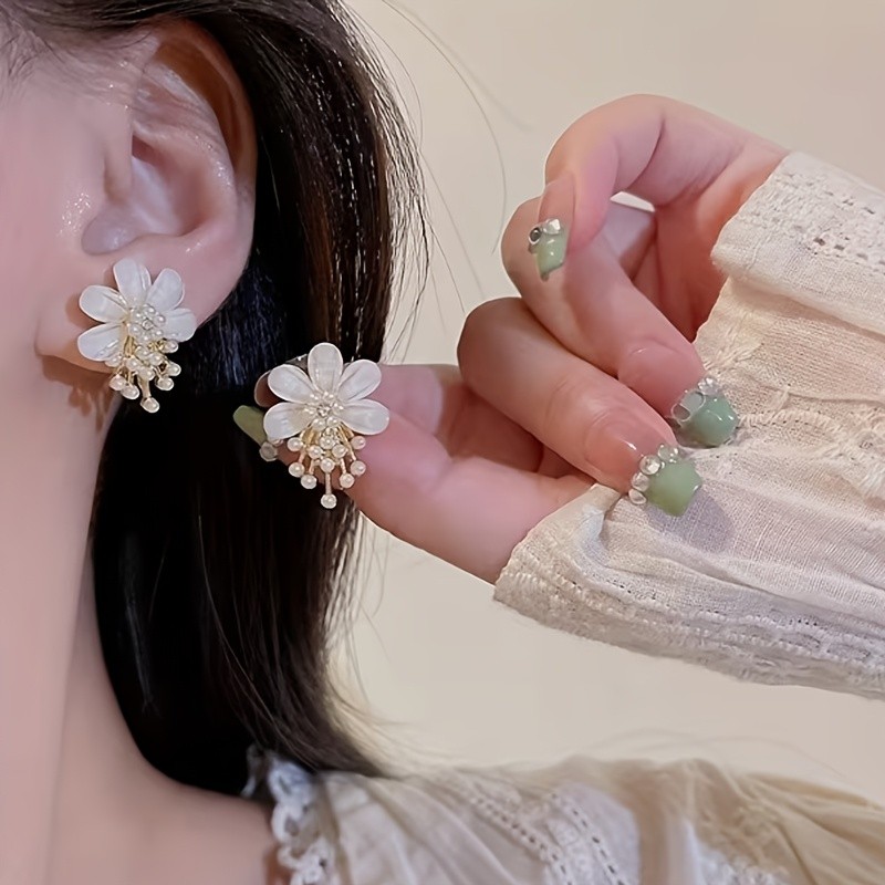 ✨Daily & Banquet French Elegant Flower Drop Earrings🌸