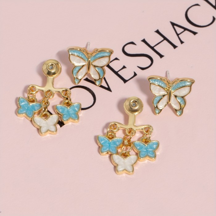 ✨Daily & Vacation Color Block Butterfly Earrings🦋