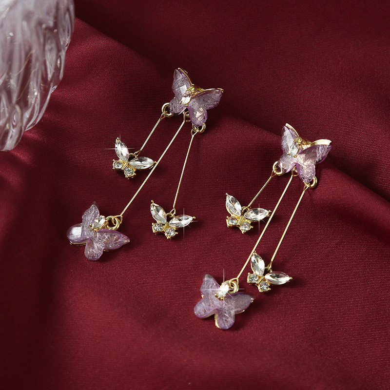 ✨Daily & Party Exquisite Purple Butterfly Stud Earrings🦋