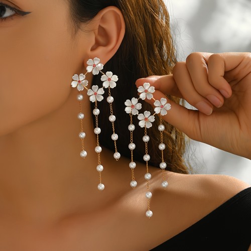 ✨Daily & Dating Floral Tassel Stud Earrings💖