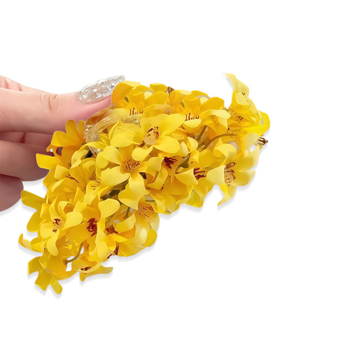 1pc Aylhfo Spring\u002FSummer New 4.3In\u002F11Cm Large Simulation Flower Hair Claw Clip, Women'S Fashion Hawaiian Style Flower Hair Bun Clip, Women'S Wedding White Flower Decoration Headwear, Suitable for Daily And Beach Vacation, Wedding Party Wear
