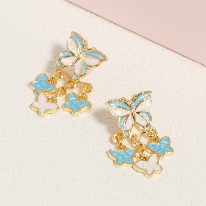 ✨Daily & Vacation Color Block Butterfly Earrings🦋