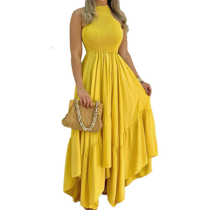 ✨Daily & Casual Halter Neck High Waist Long Dress🌿