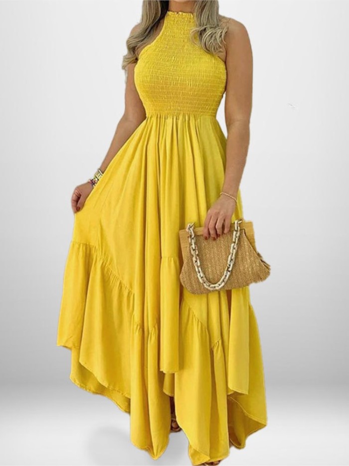 ✨Daily & Casual Halter Neck High Waist Long Dress🌿