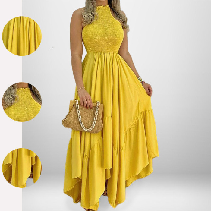 ✨Daily & Casual Halter Neck High Waist Long Dress🌿