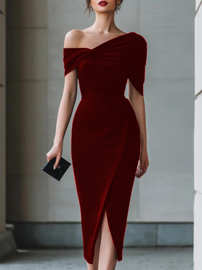 ✨Office & Party Asymmetric Sleeveless Midi Dress🪶
