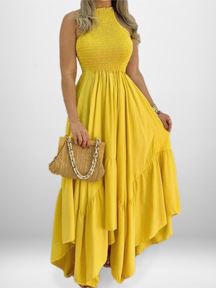 ✨Daily & Casual Halter Neck High Waist Long Dress🌿
