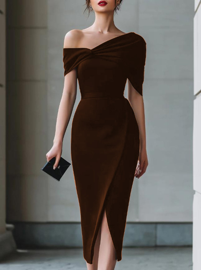 ✨Office & Party Asymmetric Sleeveless Midi Dress🪶