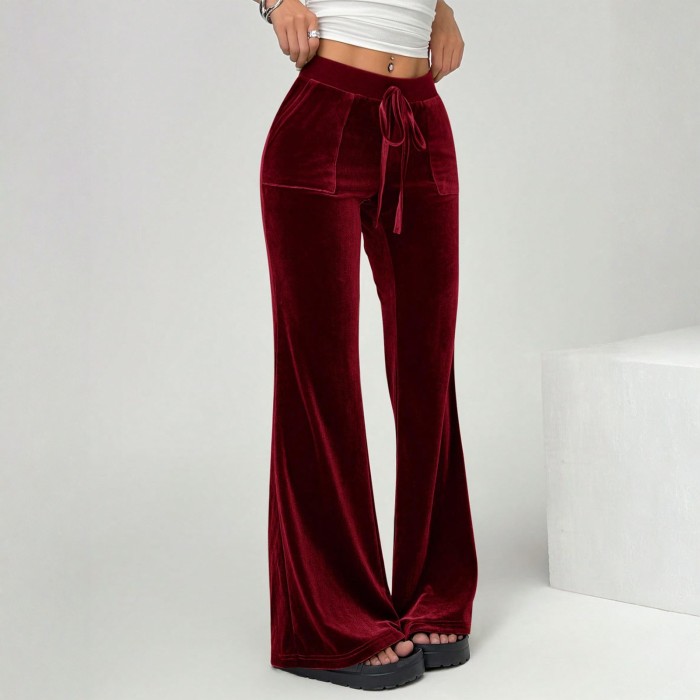 ✨Daily & Casual High Waist Velvet Flared Pants🍂