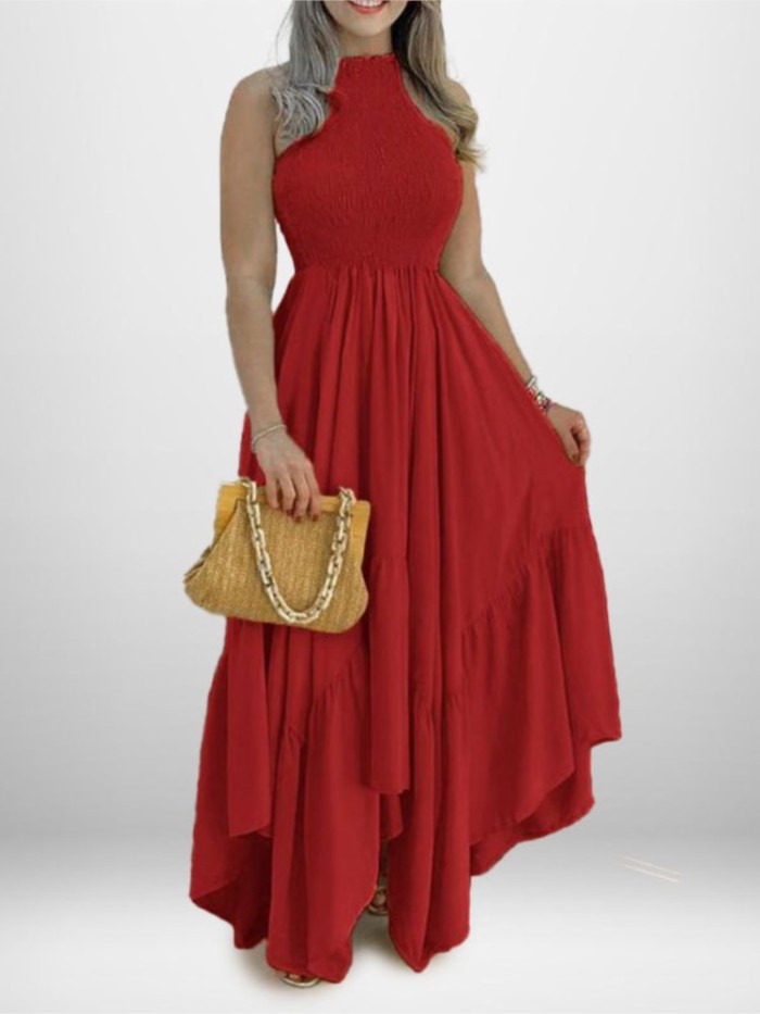 ✨Daily & Casual Halter Neck High Waist Long Dress🌿