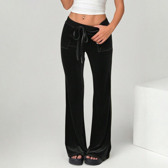 ✨Daily & Casual High Waist Velvet Flared Pants🍂