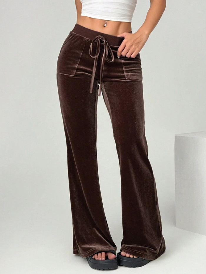 ✨Daily & Casual High Waist Velvet Flared Pants🍂