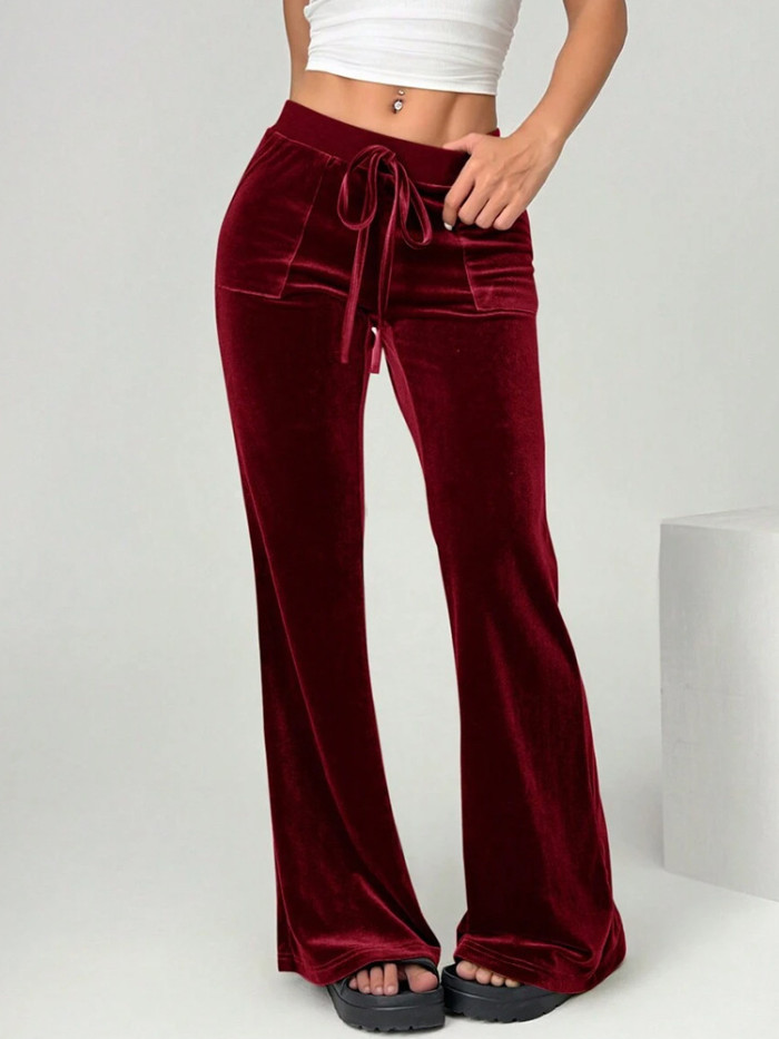 ✨Daily & Casual High Waist Velvet Flared Pants🍂