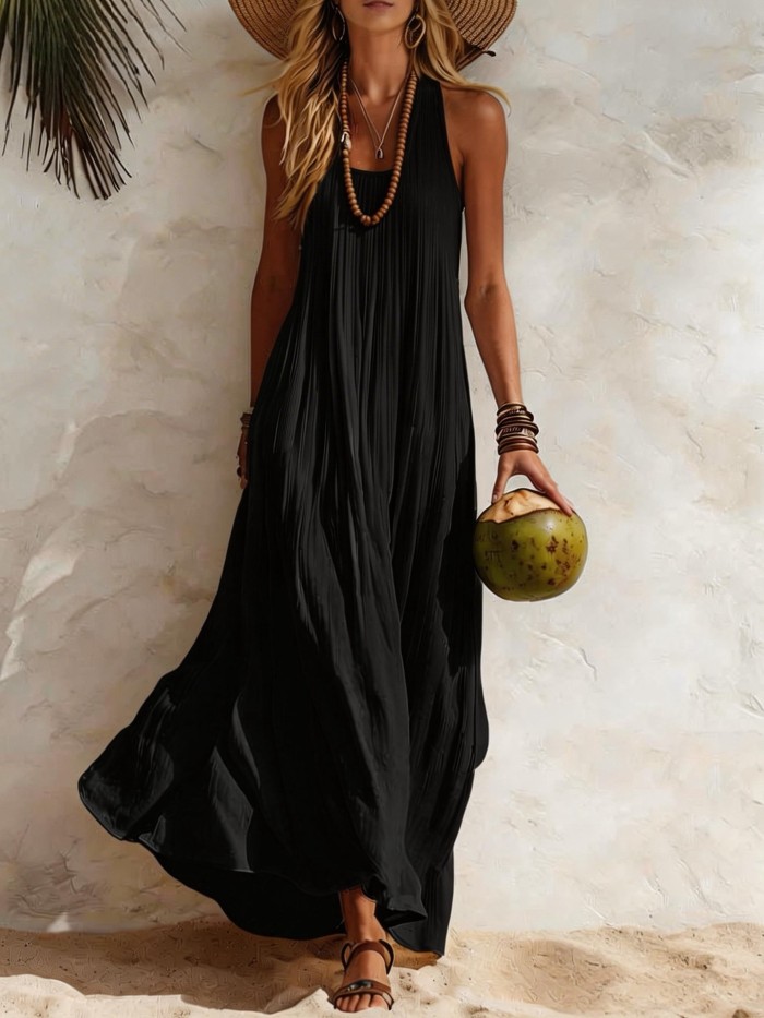 ✨Beach & Party Boho Sleeveless Maxi Dress🌿