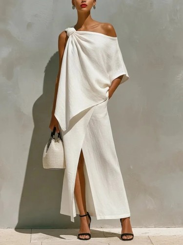 ✨Vacation & Daily One Shoulder Two Piece Set🌴