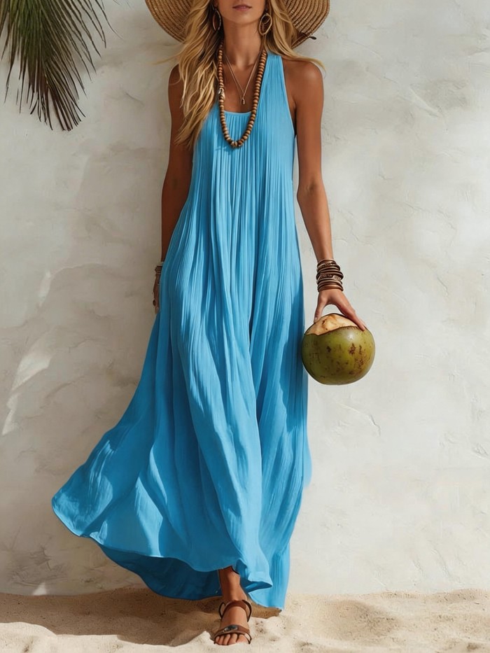 ✨Beach & Party Boho Sleeveless Maxi Dress🌿
