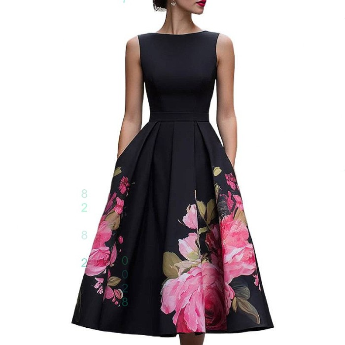 🌼Sleeveless Floral Midi Dress | Ruffle Waist Spring & Summer Outfit