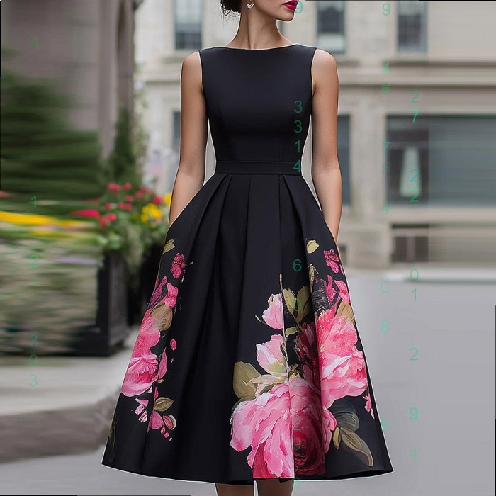 🌼Sleeveless Floral Midi Dress | Ruffle Waist Spring & Summer Outfit