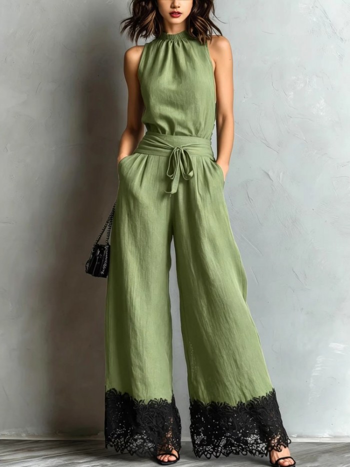 ☀️Sleeveless Solid Loose Jumpsuit | Street & Daily Summer Outfit