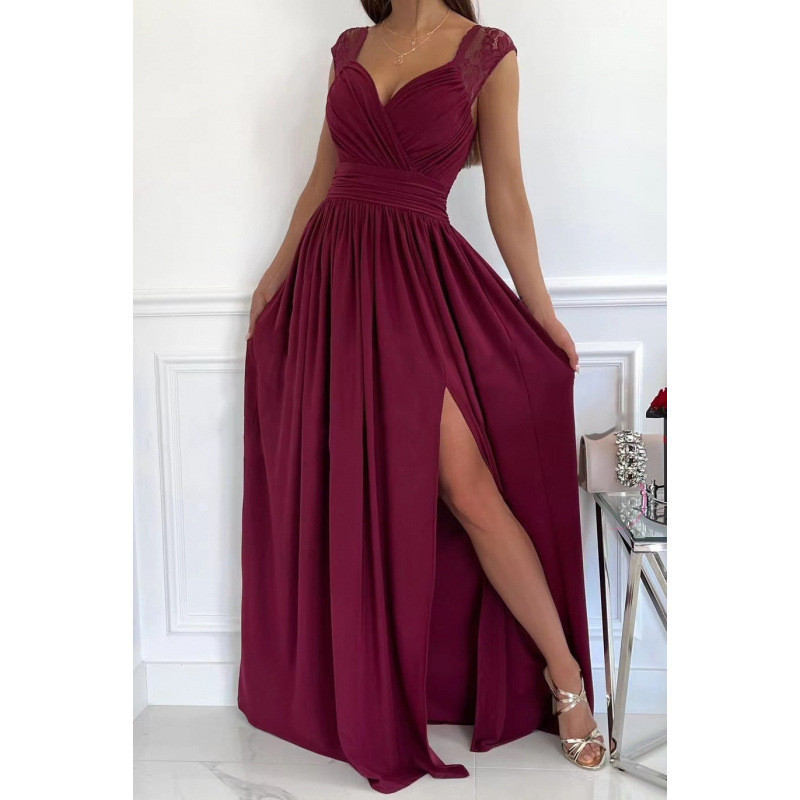 💙Solid Sleeveless Deep V Backless Maxi Dress | Dating & Formal Event Outfit