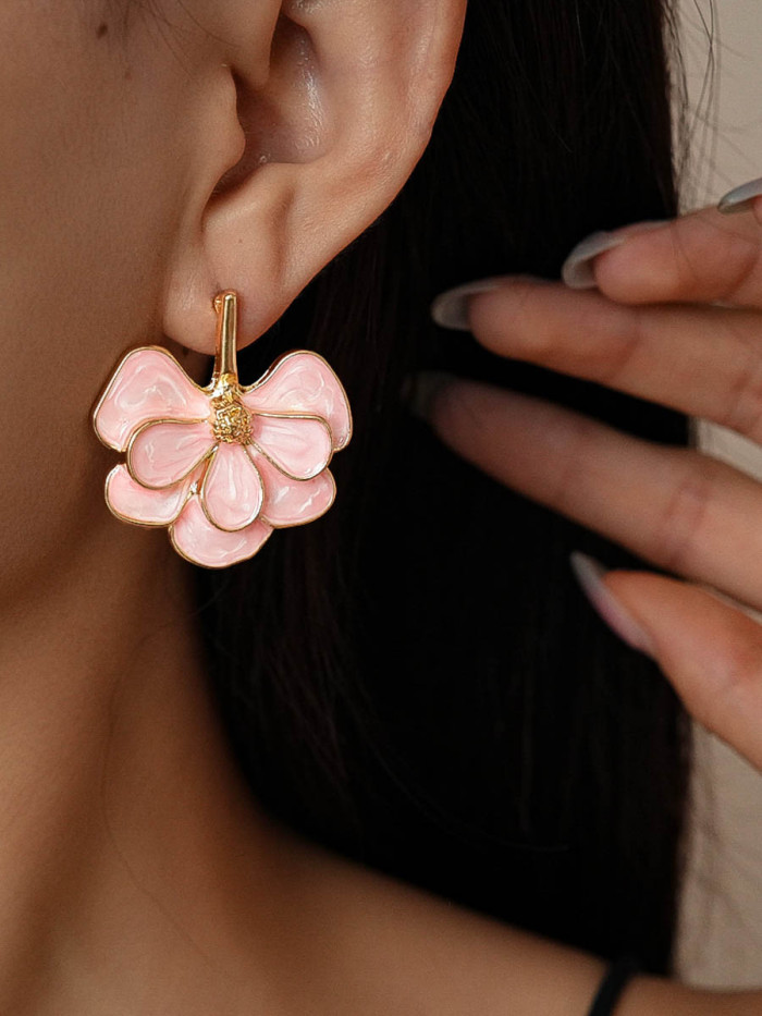 🌸Floral Dangle Drop Earrings | Wedding & Daily Jewelry✨