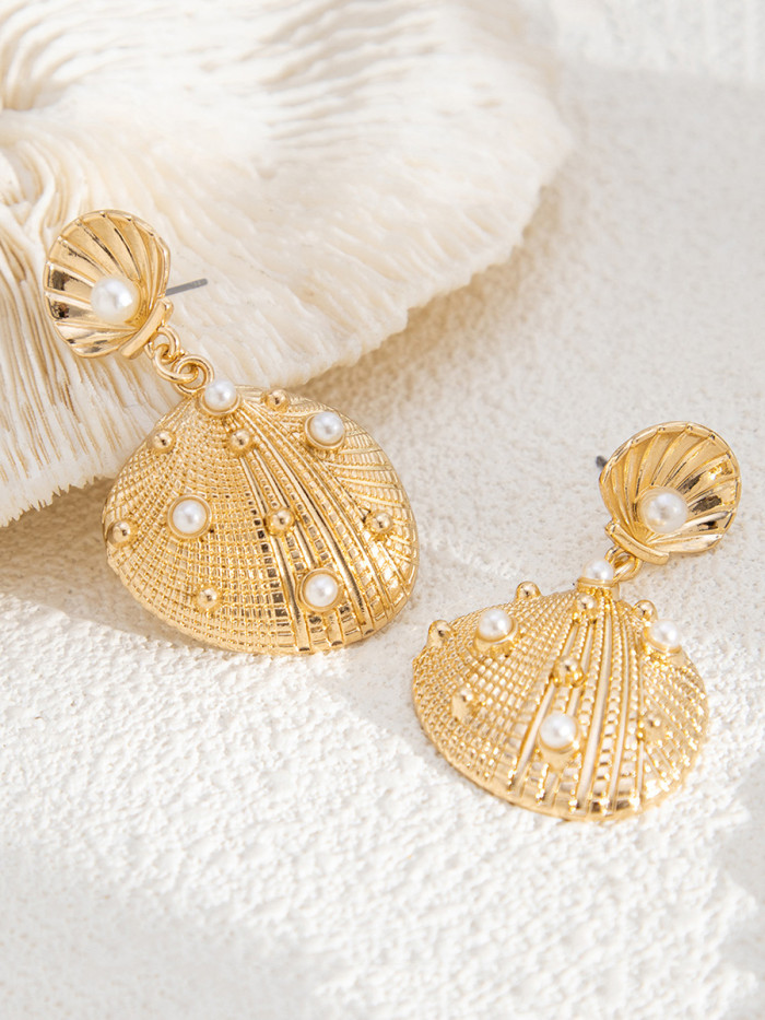 🌊Seashell Shaped Earrings | Beach Vacation & Daily Wear | Coastal Summer Ear Jewelry