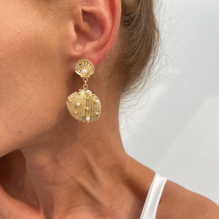 🌊Seashell Shaped Earrings | Beach Vacation & Daily Wear | Coastal Summer Ear Jewelry