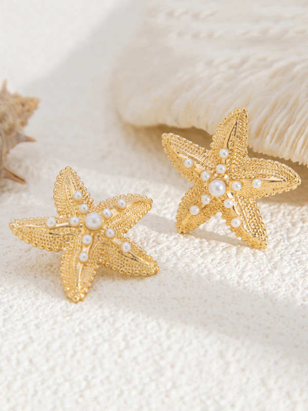 ✨Starfish Shaped Earrings | Beach Trip & Daily Wear | Cute Summer Ear Jewelry