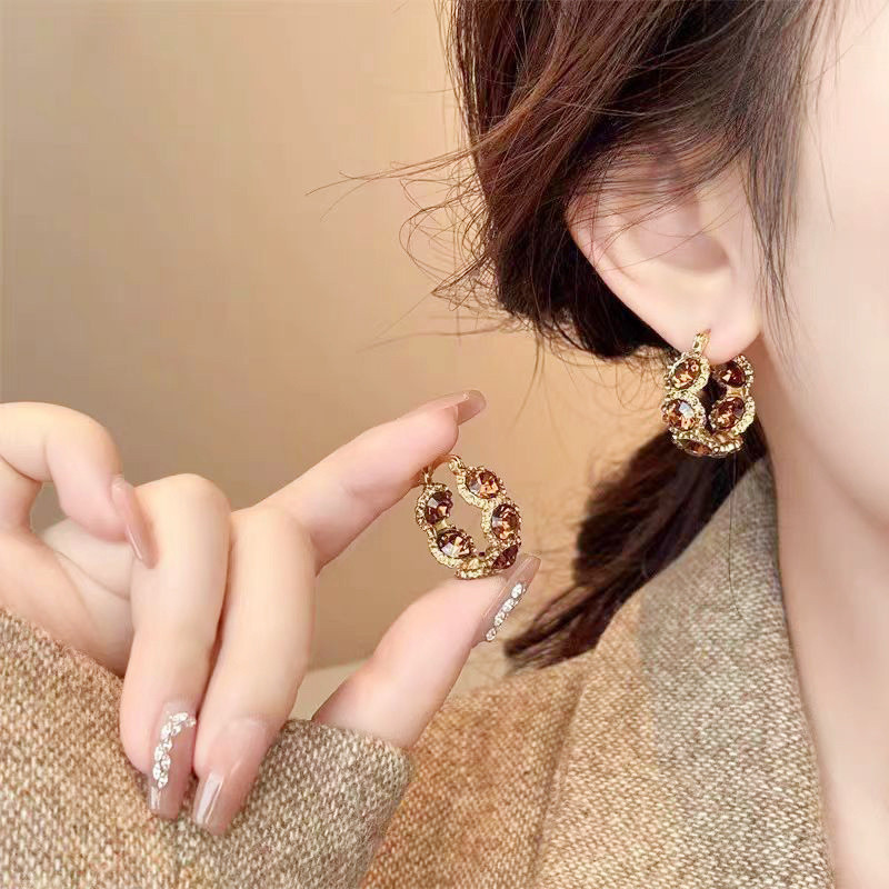 ✨Rhinestone Geometric Earrings | Party & Date Night | Sparkly Elegant Ear Jewelry