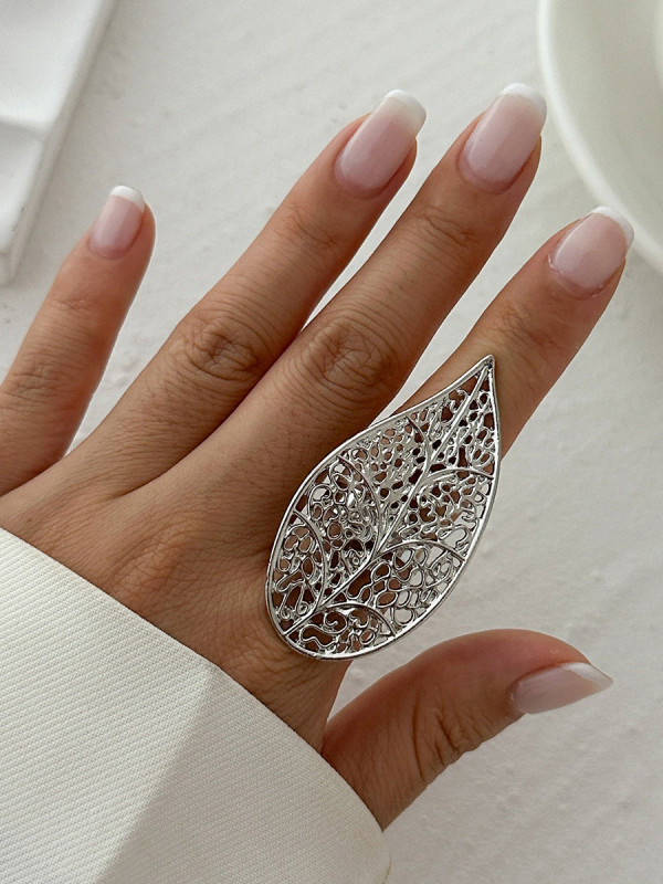 🍃Leaf Shape Rings | Daily Wear & Brunch | Minimal Nature Inspired Jewelry